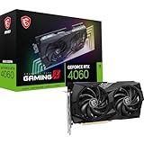 MSI GeForce RTX 4060 Gaming X 8G Carte Graphique Gaming - 8Go GDDR6 (17 Gbps/128-bit), PCIe Express Gen 4x8, DLSS3, 3X DP v1.4a, HDMI 2.1a (comptabile 4K & 8K HDR)